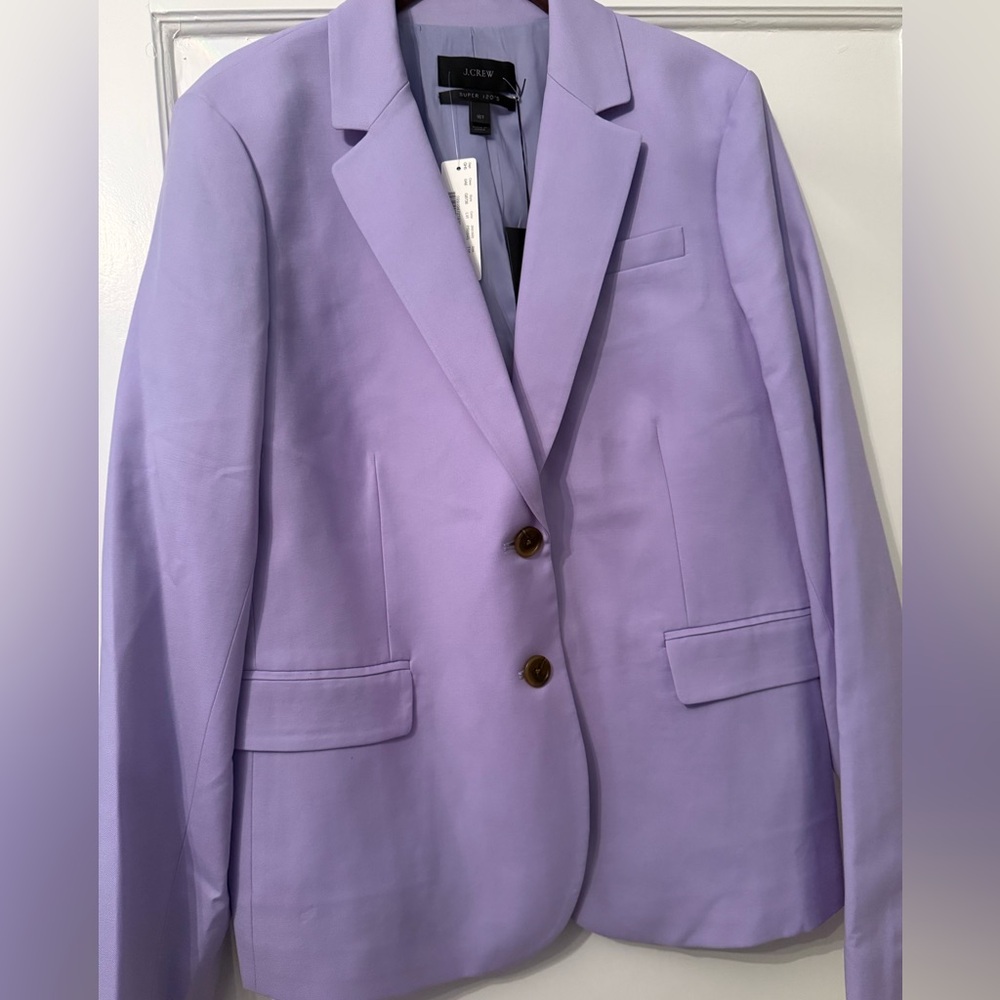 J. Crew Lavender Single-Breasted Blazer